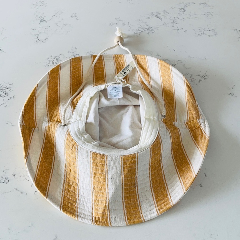 Madewell Striped Linen-Cotton Oversized Sunhat - Picture 7 of 10